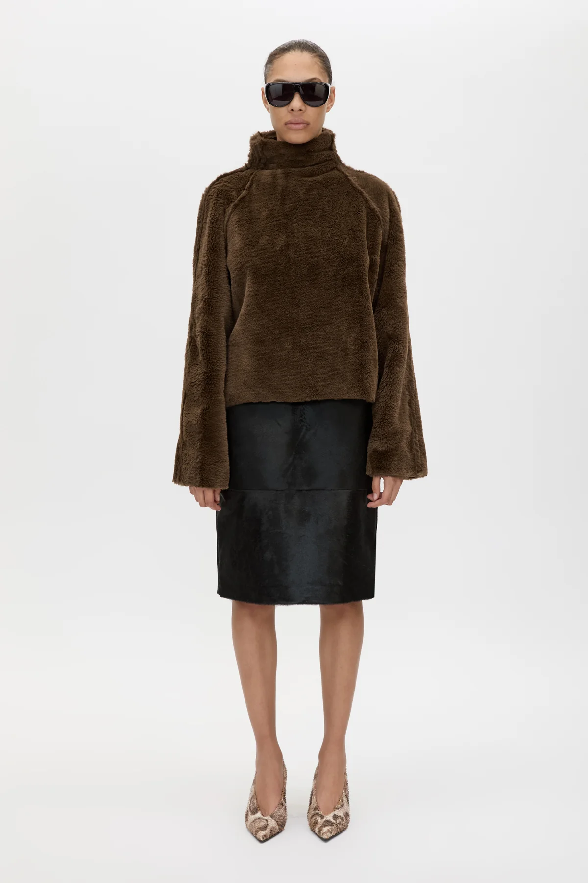 Contour Leather Skirt - Image 2