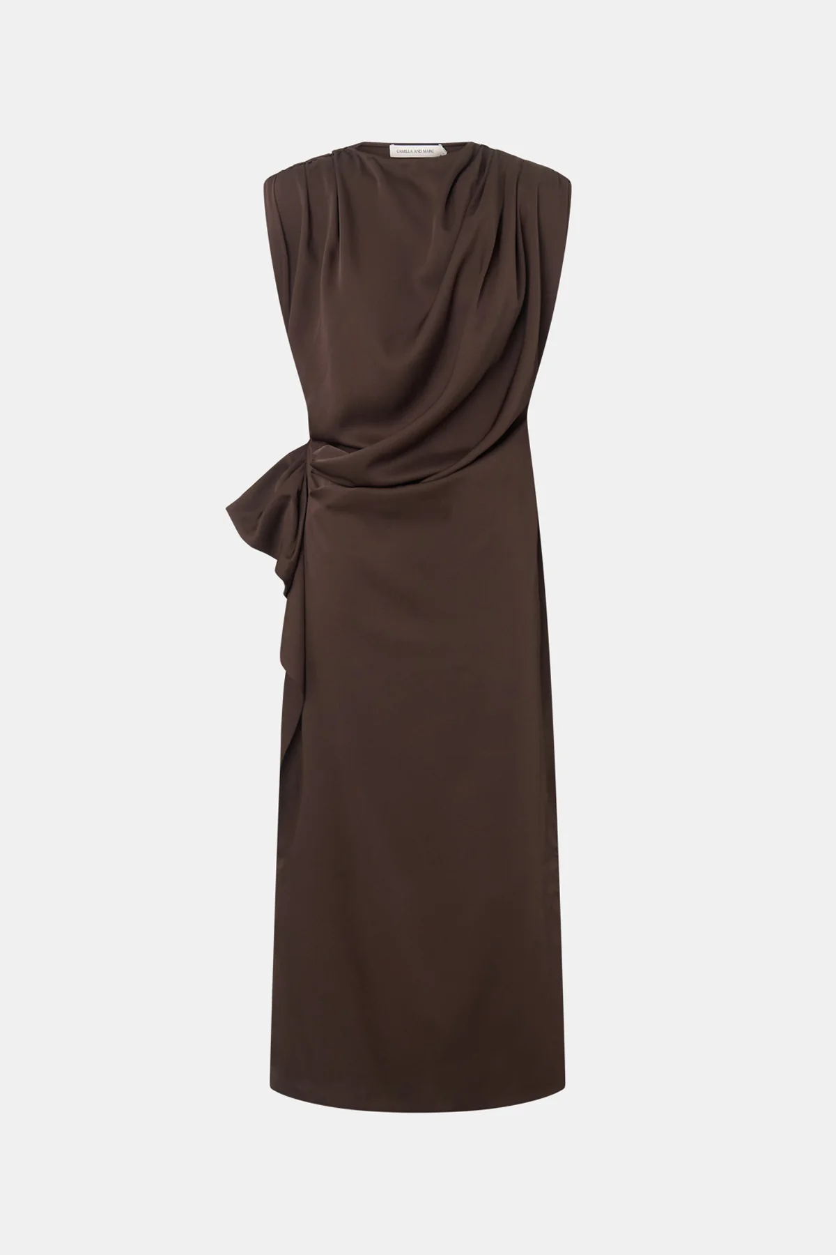 Elowyn Drape Detail Midi Dress - Image 6
