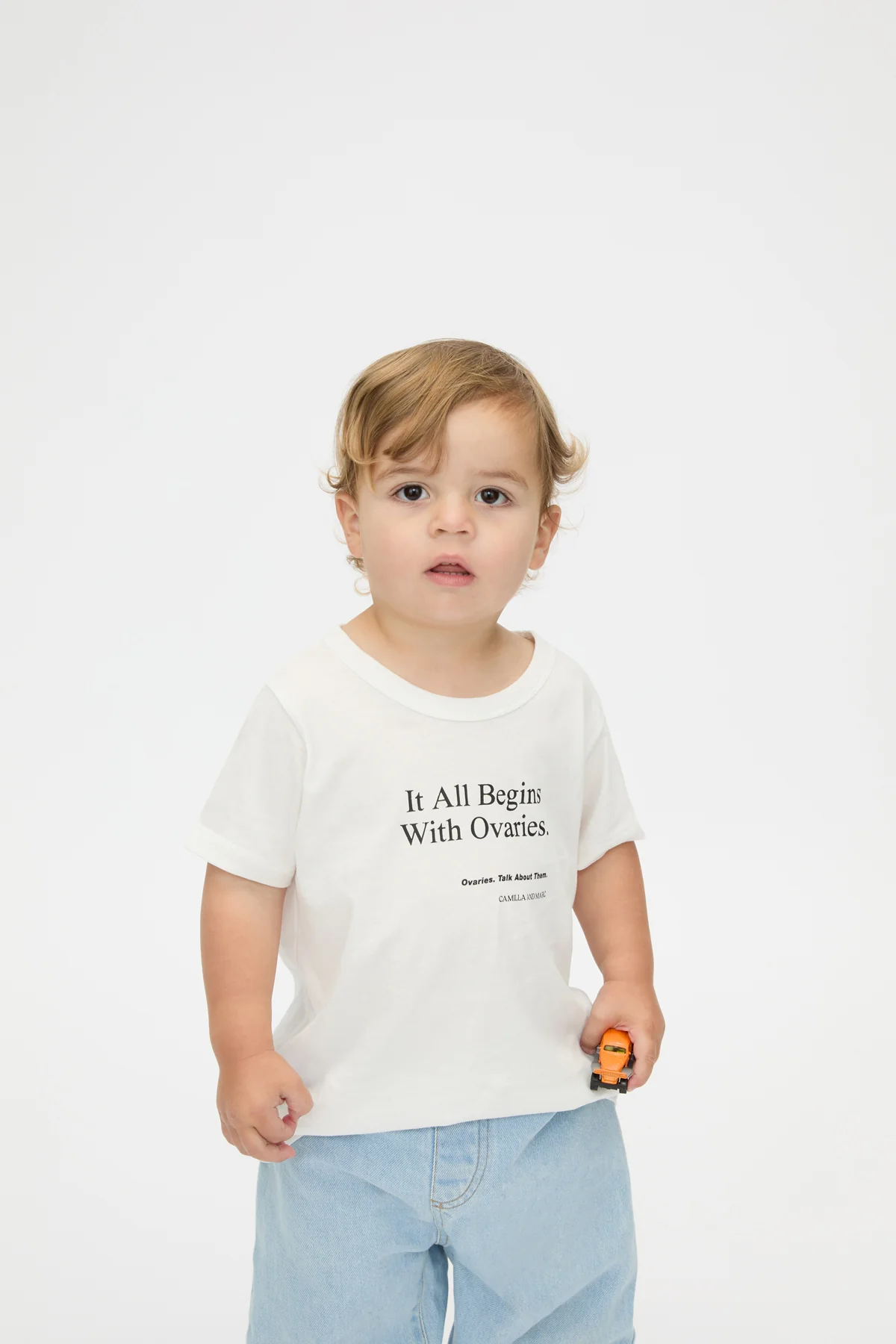 It All Begins With Ovaries Kids Tee - Image 6