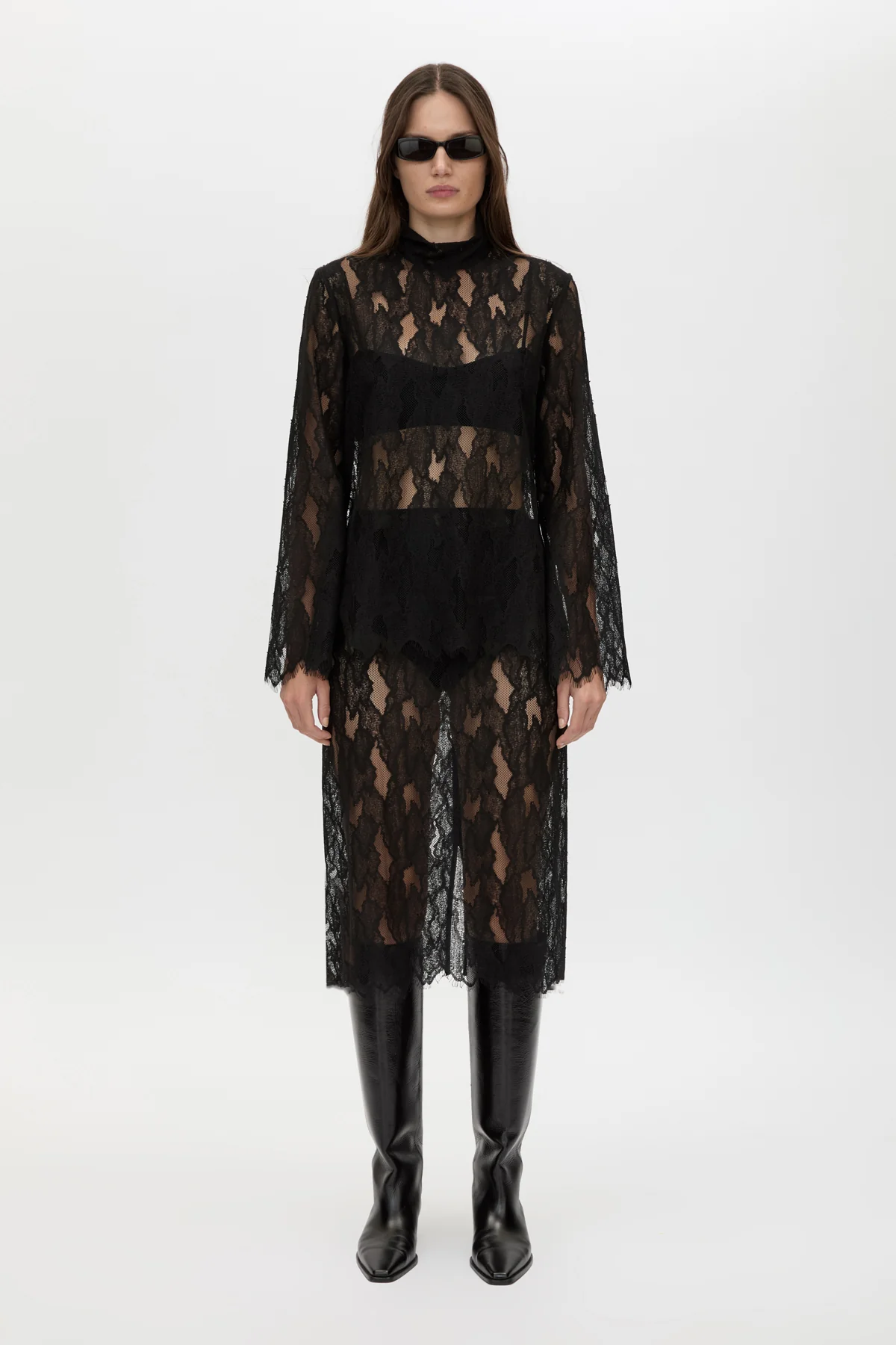 Zemira Lace Midi Skirt